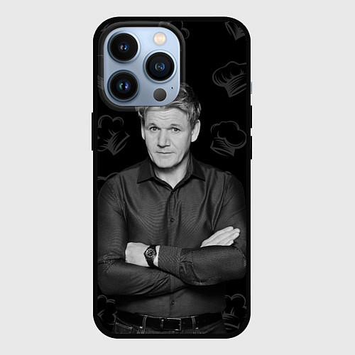 Чехол iPhone 13 Pro ГОРДОН РАМЗИ Gordon Ramsay / 3D-Черный – фото 1