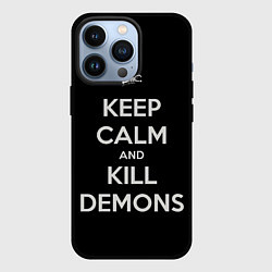 Чехол для iPhone 13 Pro Расслабься и убивай демонов, цвет: 3D-черный
