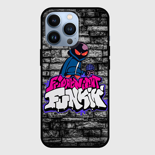 Чехол iPhone 13 Pro Friday Night Funkin Bomb man B / 3D-Черный – фото 1