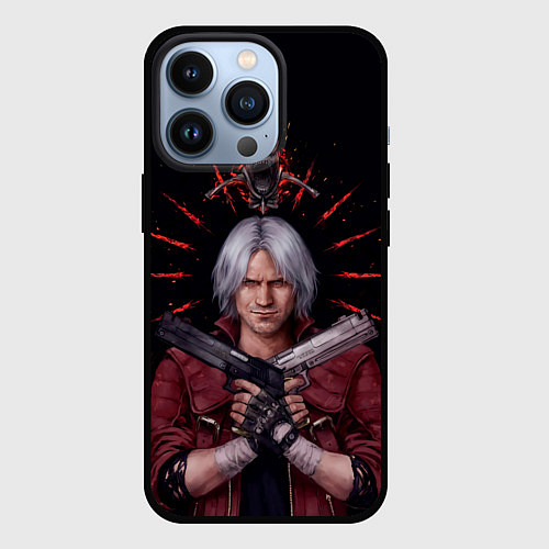 Чехол iPhone 13 Pro Saint Dante / 3D-Черный – фото 1