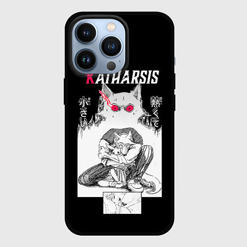 Чехол iPhone 13 Pro Katharsis Beastars / 3D-Черный – фото 1