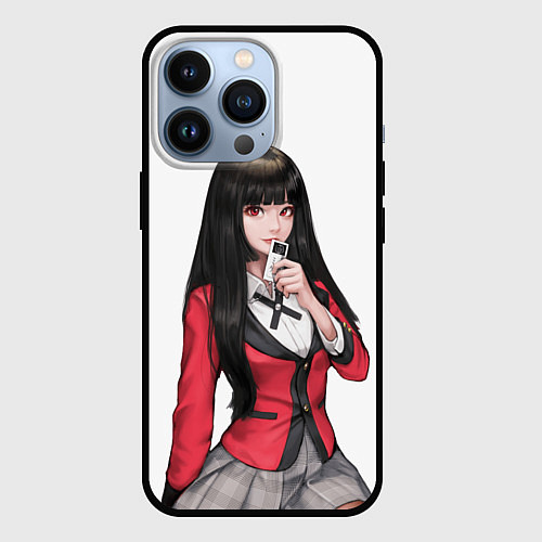 Чехол iPhone 13 Pro Jabami Yumeko Kakegurui / 3D-Черный – фото 1