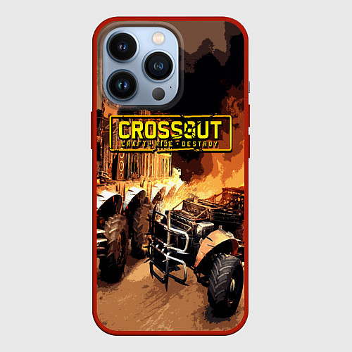 Чехол iPhone 13 Pro Crossout Online / 3D-Красный – фото 1