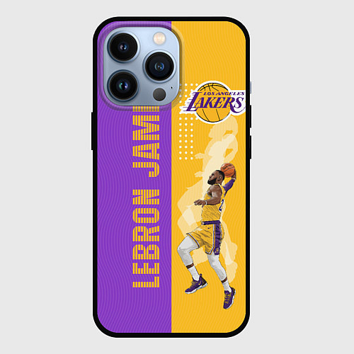 Чехол iPhone 13 Pro Леброн NBA / 3D-Черный – фото 1