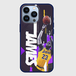Чехол для iPhone 13 Pro Леброн, цвет: 3D-тёмно-синий