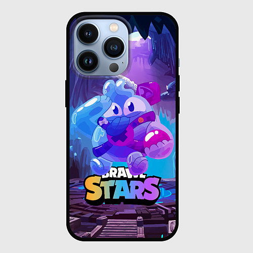 Чехол iPhone 13 Pro Сквик Squeak Brawl Stars / 3D-Черный – фото 1