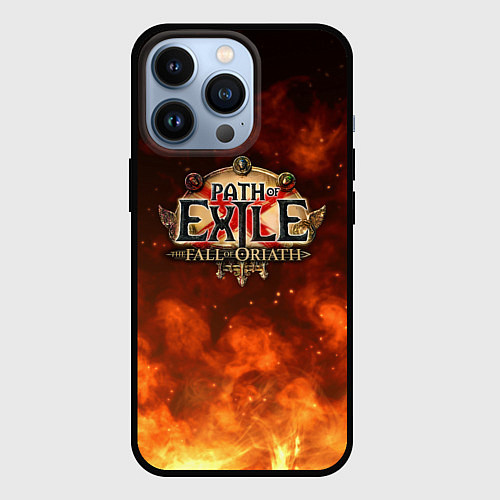 Чехол iPhone 13 Pro Path of Exile Logo Путь изгнанника Лого Z / 3D-Черный – фото 1