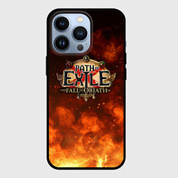 Чехол для iPhone 13 Pro Path of Exile Logo Путь изгнанника Лого Z, цвет: 3D-черный