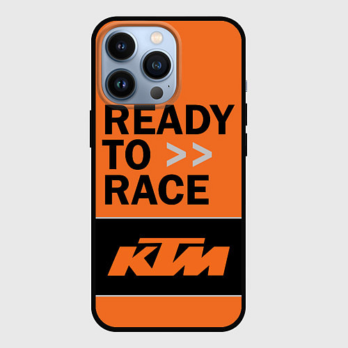 Чехол iPhone 13 Pro KTM READY TO RACE Z / 3D-Черный – фото 1