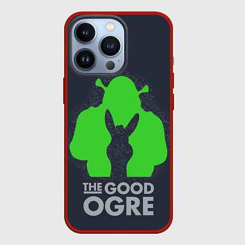 Чехол iPhone 13 Pro Shrek: Im good ogre / 3D-Красный – фото 1