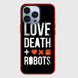 Чехол для iPhone 13 Pro Love Death Robots, цвет: 3D-красный