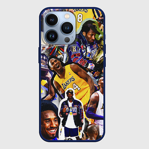 Чехол iPhone 13 Pro КОБИ БРАЙАНТ KOBE BRYANT / 3D-Тёмно-синий – фото 1