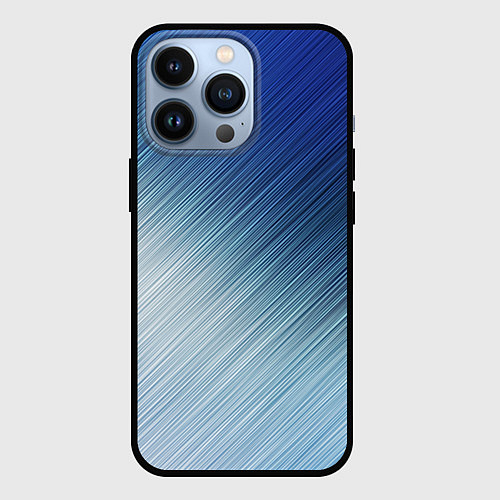 Чехол iPhone 13 Pro Текстура Оттенки льда / 3D-Черный – фото 1