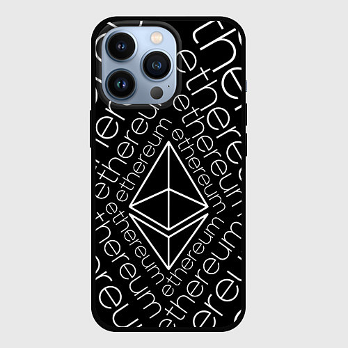 Чехол iPhone 13 Pro ETHEREUM ЭФИРИУМ ЭФИР / 3D-Черный – фото 1