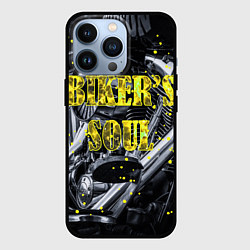 Чехол для iPhone 13 Pro Bikers Soul Душа байкера, цвет: 3D-черный