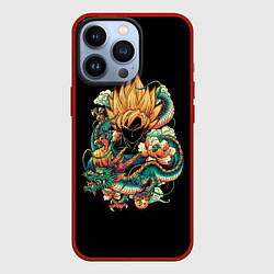 Чехол для iPhone 13 Pro Dragon Ball Retro Style, цвет: 3D-красный