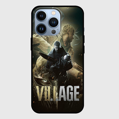 Чехол iPhone 13 Pro Итан,Крис и деревня RE8 / 3D-Черный – фото 1