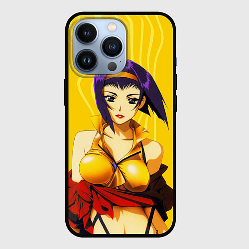 Чехол iPhone 13 Pro Cowboy Bebop Фэй Валентайн / 3D-Черный – фото 1