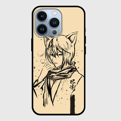 Чехол iPhone 13 Pro Kitsune Tomoe / 3D-Черный – фото 1