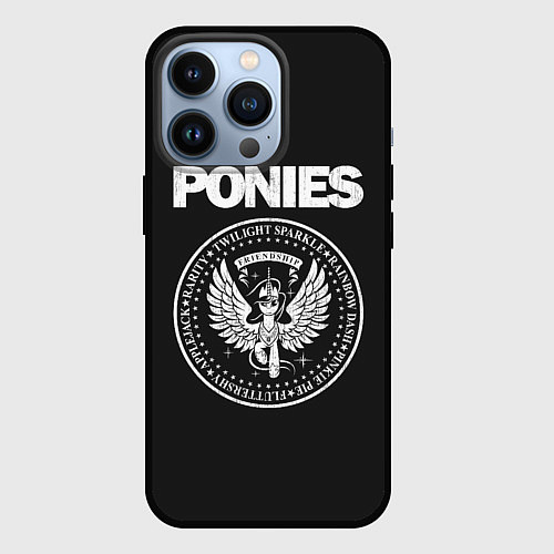 Чехол iPhone 13 Pro Pony x Ramones / 3D-Черный – фото 1