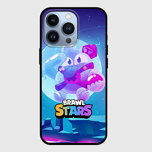 Чехол iPhone 13 Pro Сквик Squeak Brawl Stars / 3D-Черный – фото 1