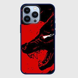 Чехол iPhone 13 Pro Красный волк 3D