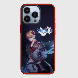 Чехол для iPhone 13 Pro Genshin Impact Tartaglia, цвет: 3D-красный