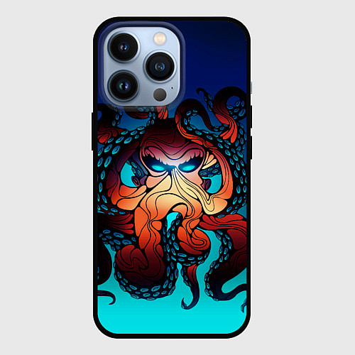 Чехол iPhone 13 Pro Кракен Octopus / 3D-Черный – фото 1