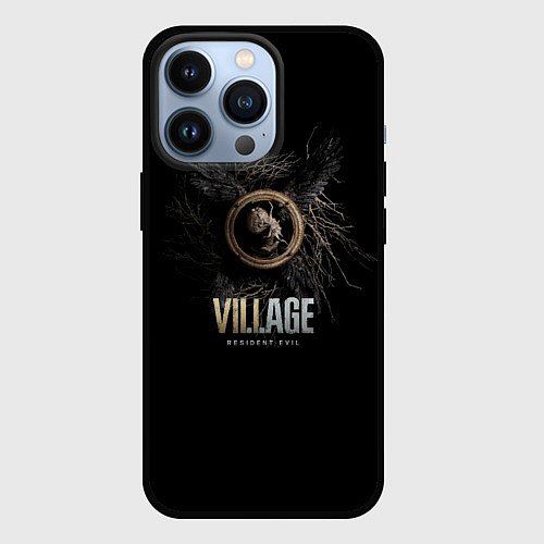 Чехол iPhone 13 Pro Resident Evil Village / 3D-Черный – фото 1