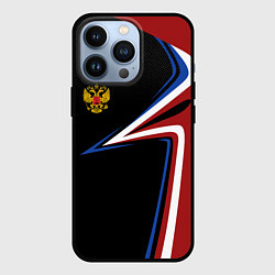 Чехол для iPhone 13 Pro РОССИЯ RUSSIA UNIFORM, цвет: 3D-черный