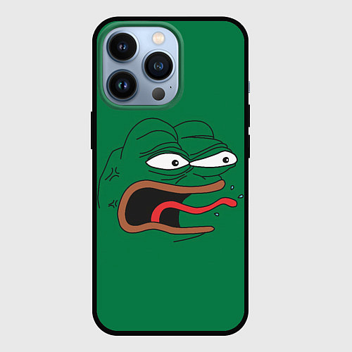 Чехол iPhone 13 Pro Pepe skin / 3D-Черный – фото 1