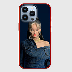 Чехол для iPhone 13 Pro Jennie jeans, цвет: 3D-красный