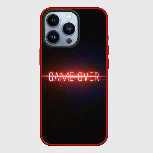 Чехол iPhone 13 Pro Game Over / 3D-Красный – фото 1