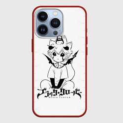 Чехол для iPhone 13 Pro Черный демон Аста и Неро, цвет: 3D-красный