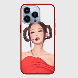 Чехол для iPhone 13 Pro Sweet Jannie, цвет: 3D-красный