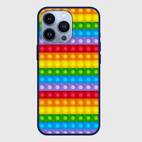 Чехол iPhone 13 Pro Pop It / 3D-Тёмно-синий – фото 1