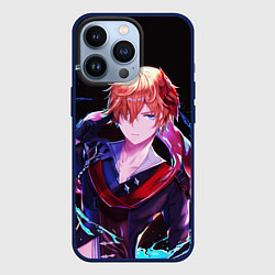 Чехол для iPhone 13 Pro ТАРТАЛЬЯ - ИГРА GENSHIN IMPACT, цвет: 3D-тёмно-синий
