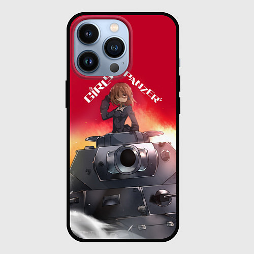 Чехол iPhone 13 Pro Girls und Panzer Девушки и танки z / 3D-Черный – фото 1