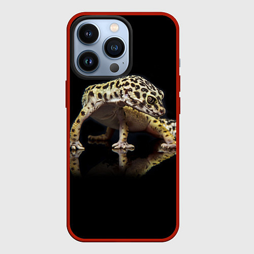 Чехол iPhone 13 Pro ЭУБЛЕФАР EUBLEPHARIS / 3D-Красный – фото 1