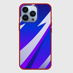 Чехол для iPhone 13 Pro SPORT STYLE BLUE, цвет: 3D-красный