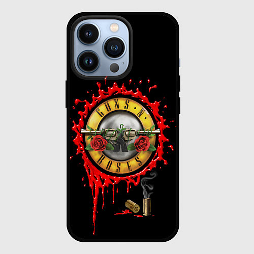 Чехол iPhone 13 Pro GUNS N ROSES / 3D-Черный – фото 1