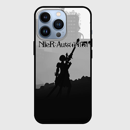 Чехол iPhone 13 Pro Nier Automata Z / 3D-Черный – фото 1