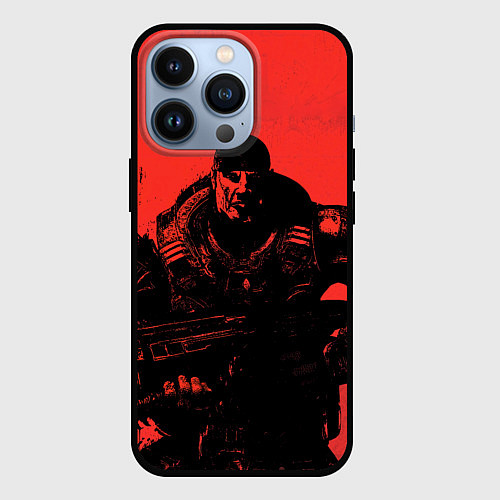 Чехол iPhone 13 Pro Злой Маркус / 3D-Черный – фото 1