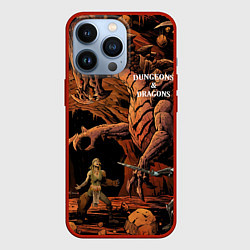 Чехол для iPhone 13 Pro Dungeons and Dragons Схватка, цвет: 3D-красный