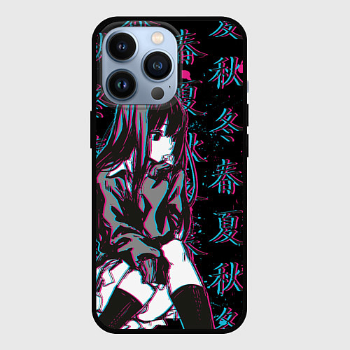 Чехол iPhone 13 Pro Sad Anime Girl / 3D-Черный – фото 1