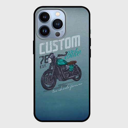 Чехол iPhone 13 Pro Custom Bike / 3D-Черный – фото 1