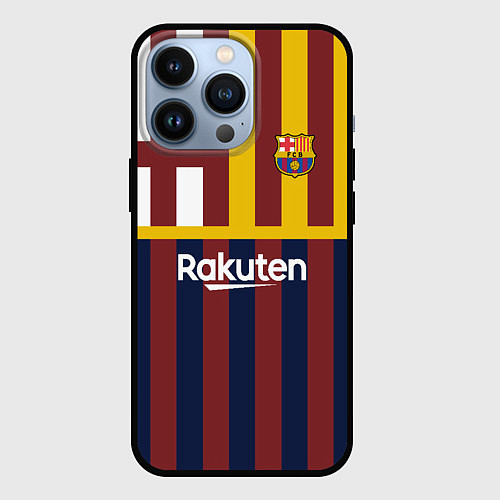 Чехол iPhone 13 Pro BARCELONA FC БАРСЕЛОНА ФК BARCA / 3D-Черный – фото 1