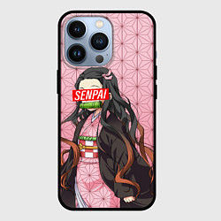 Чехол iPhone 13 Pro SENPAI NEZUKO НЕЗУКО ПАТТЕРН