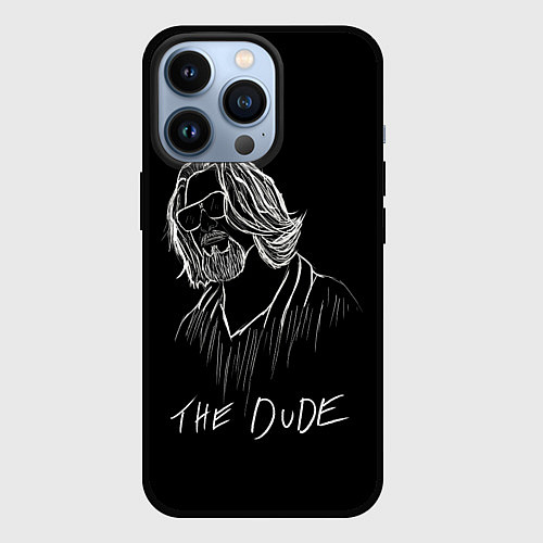 Чехол iPhone 13 Pro THE DUDE Большой Лебовски / 3D-Черный – фото 1