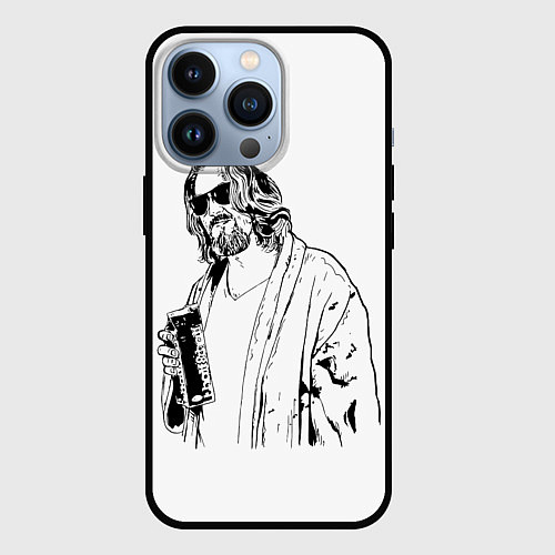 Чехол iPhone 13 Pro Большой Лебовски Big Lebowski / 3D-Черный – фото 1